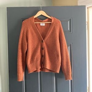 Oversized Old Navy Orange Rust Cardigan